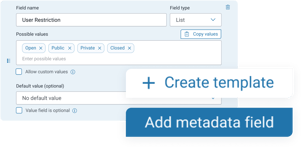 Metadata templates