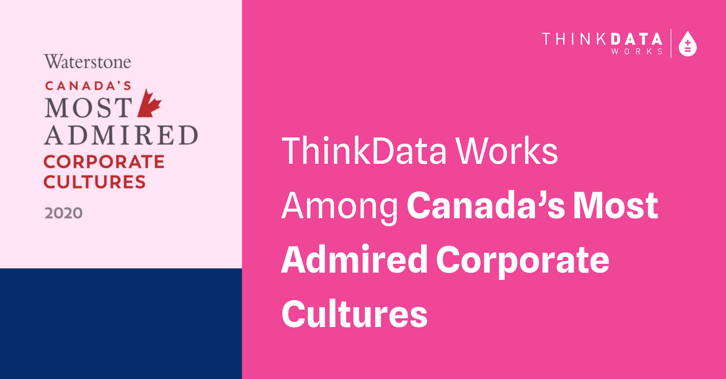 ThinkData Works awarded Canada's Most Admired Corporate Cultures from Waterstone